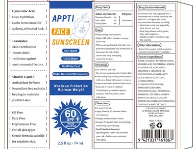 2 (Appti Face Sunscreen Label)